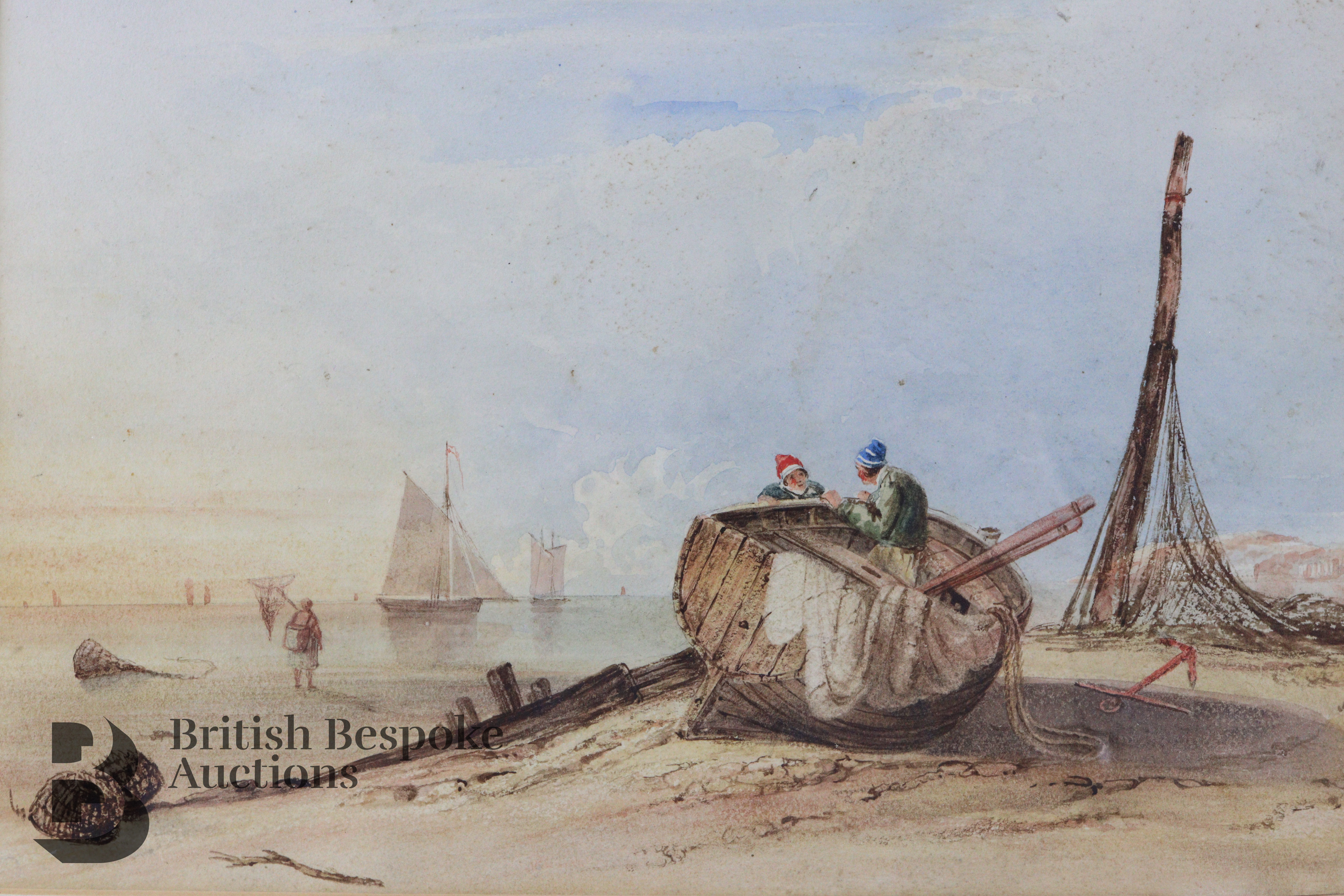 William Collins (1788-1847) Watercolour - Image 2 of 3