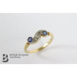 Antique 18ct Sapphire and Diamond Ring