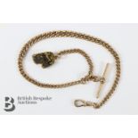 9ct Solid Gold Albert Watch Chain