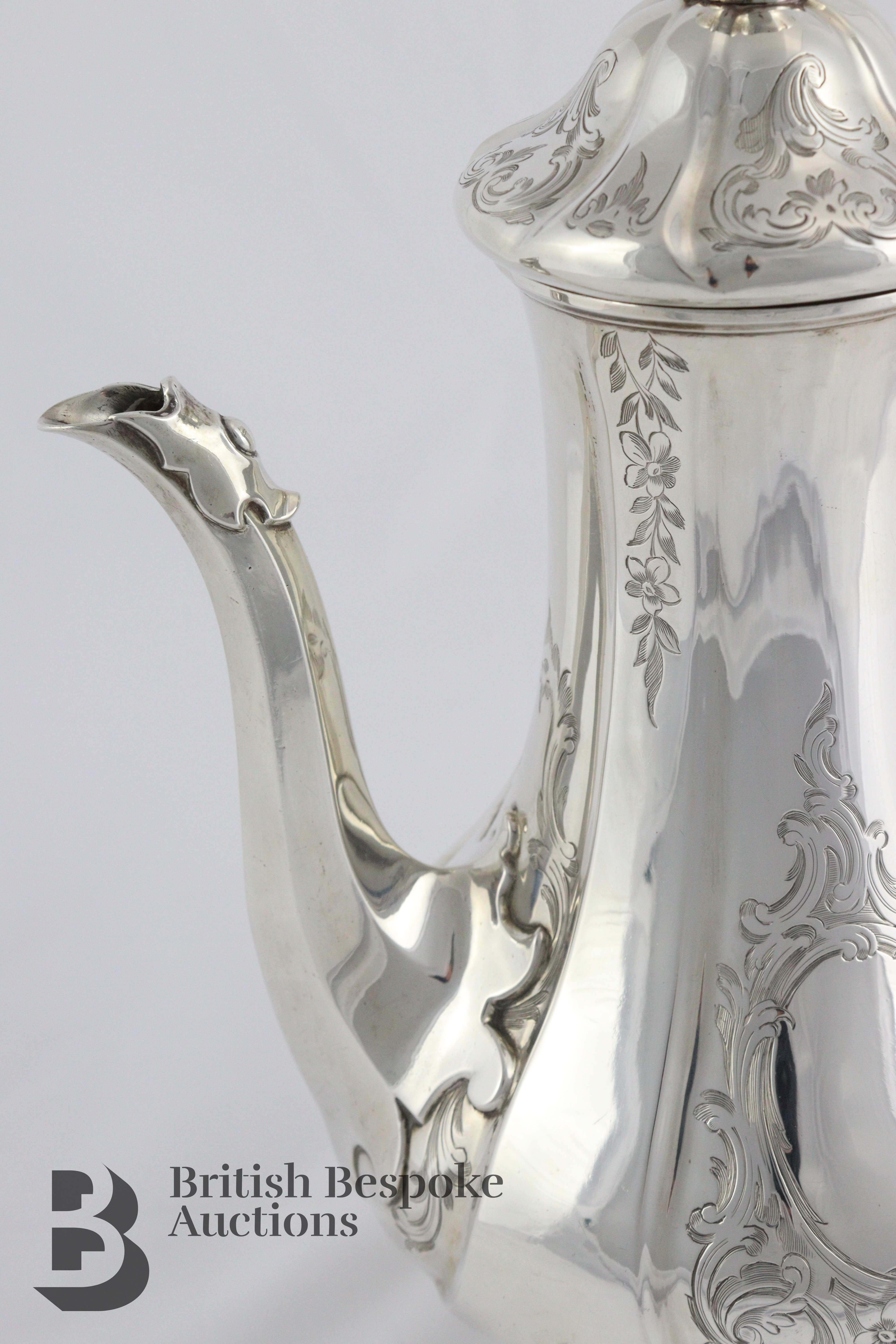 Victorian Silver Coffee Pot - Image 4 of 8