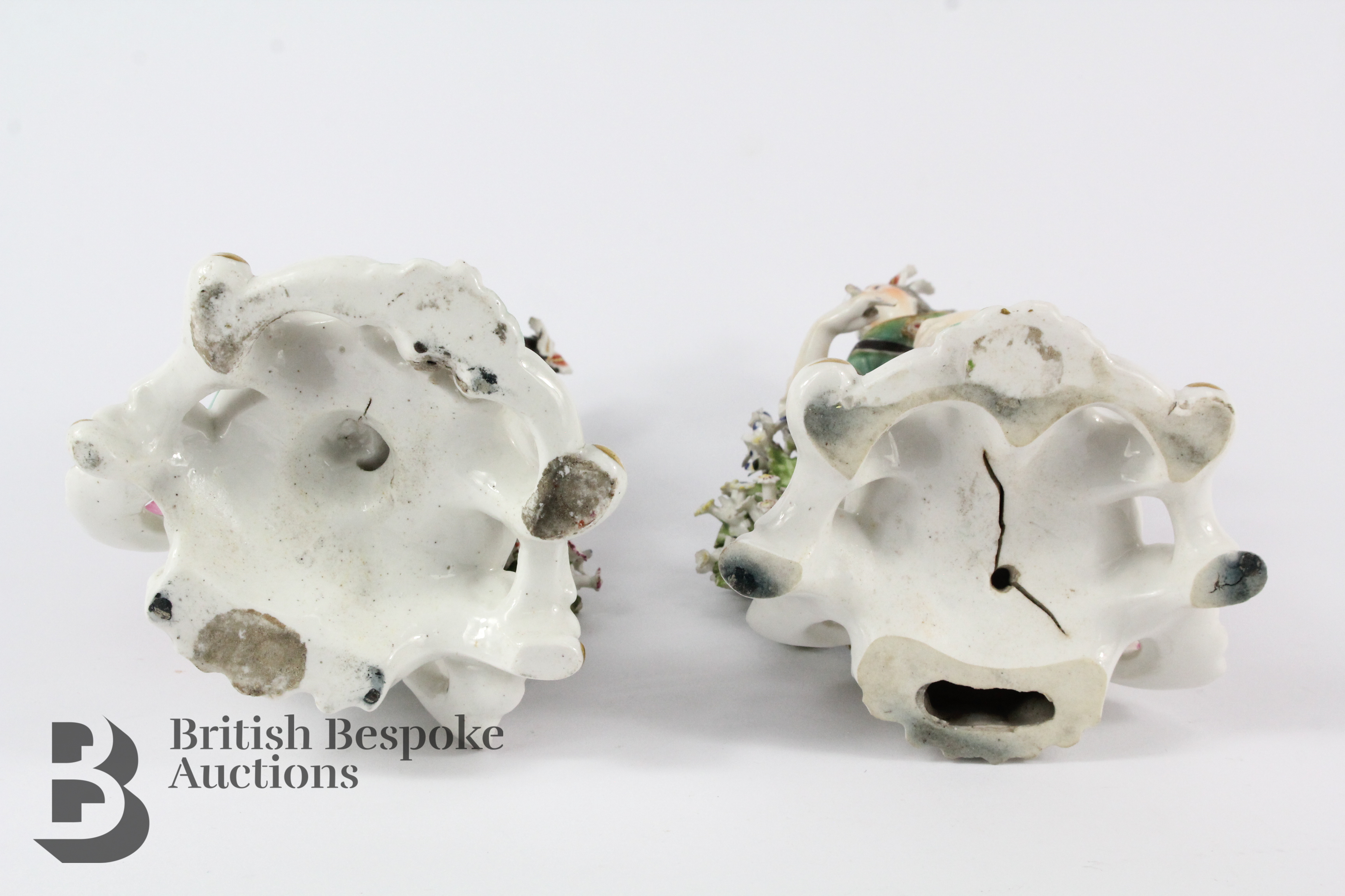 Pair of English Porcelain Bocage Figurines - Image 9 of 10