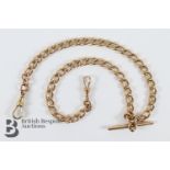 9ct Gold Double Albert Watch Chain