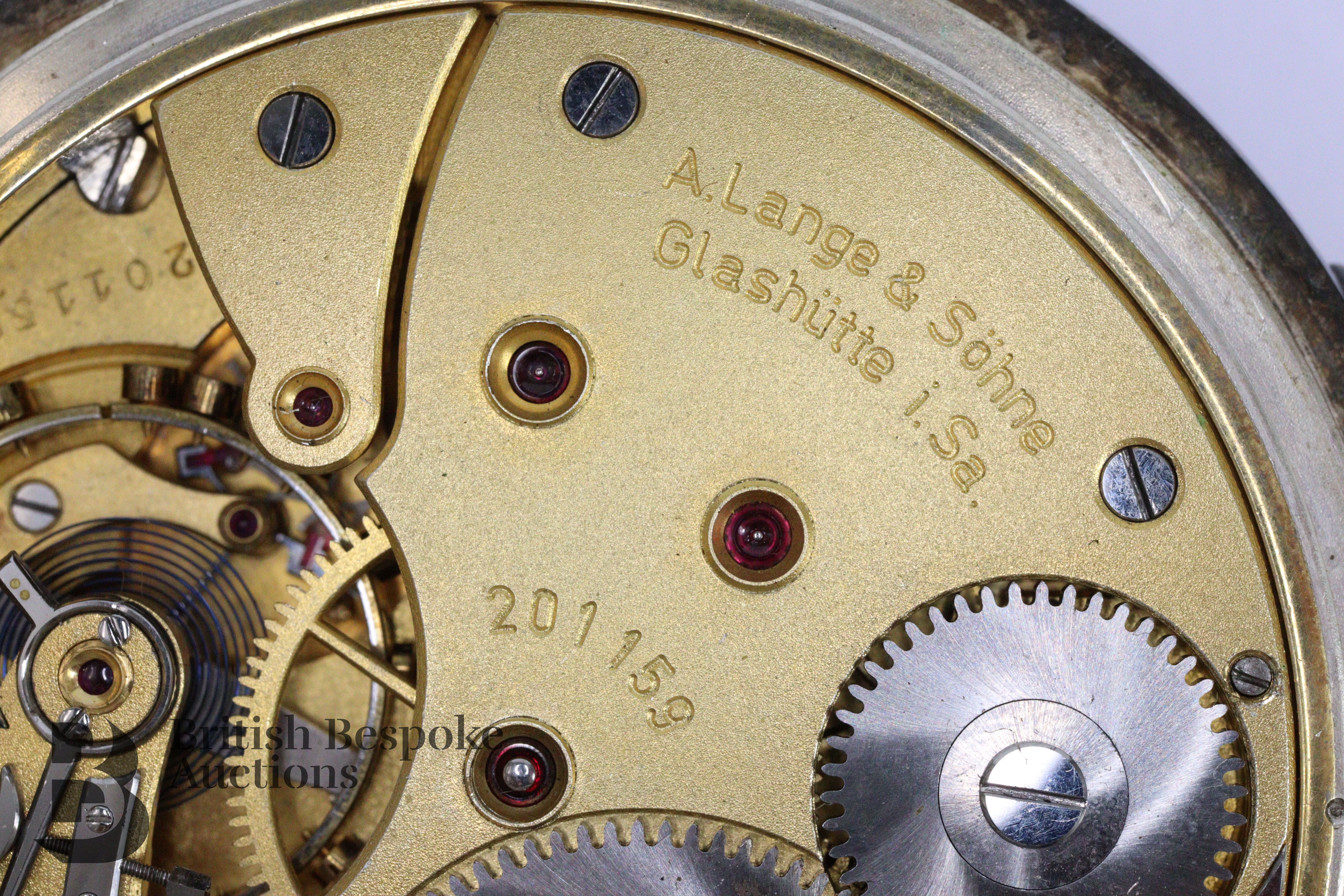 German Silver A. Lange & Sohne Pocket Watch - Image 10 of 10