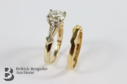 14ct Yellow Gold and 1.65ct Diamond Ring