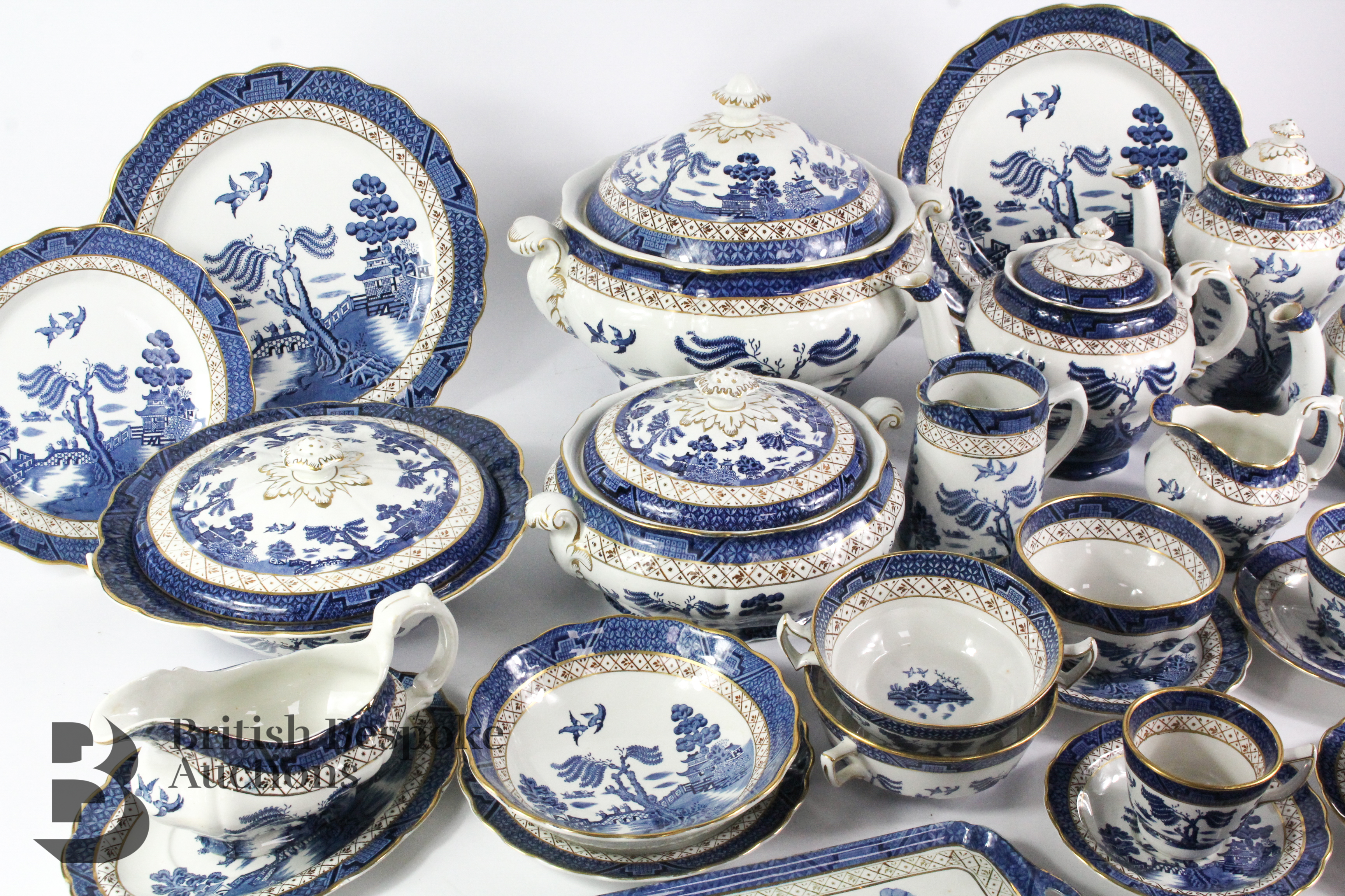 Large Quantity of Real Old Willow Pattern - Image 2 of 8