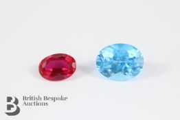 Loose Gem Stones - Ruby and Topaz