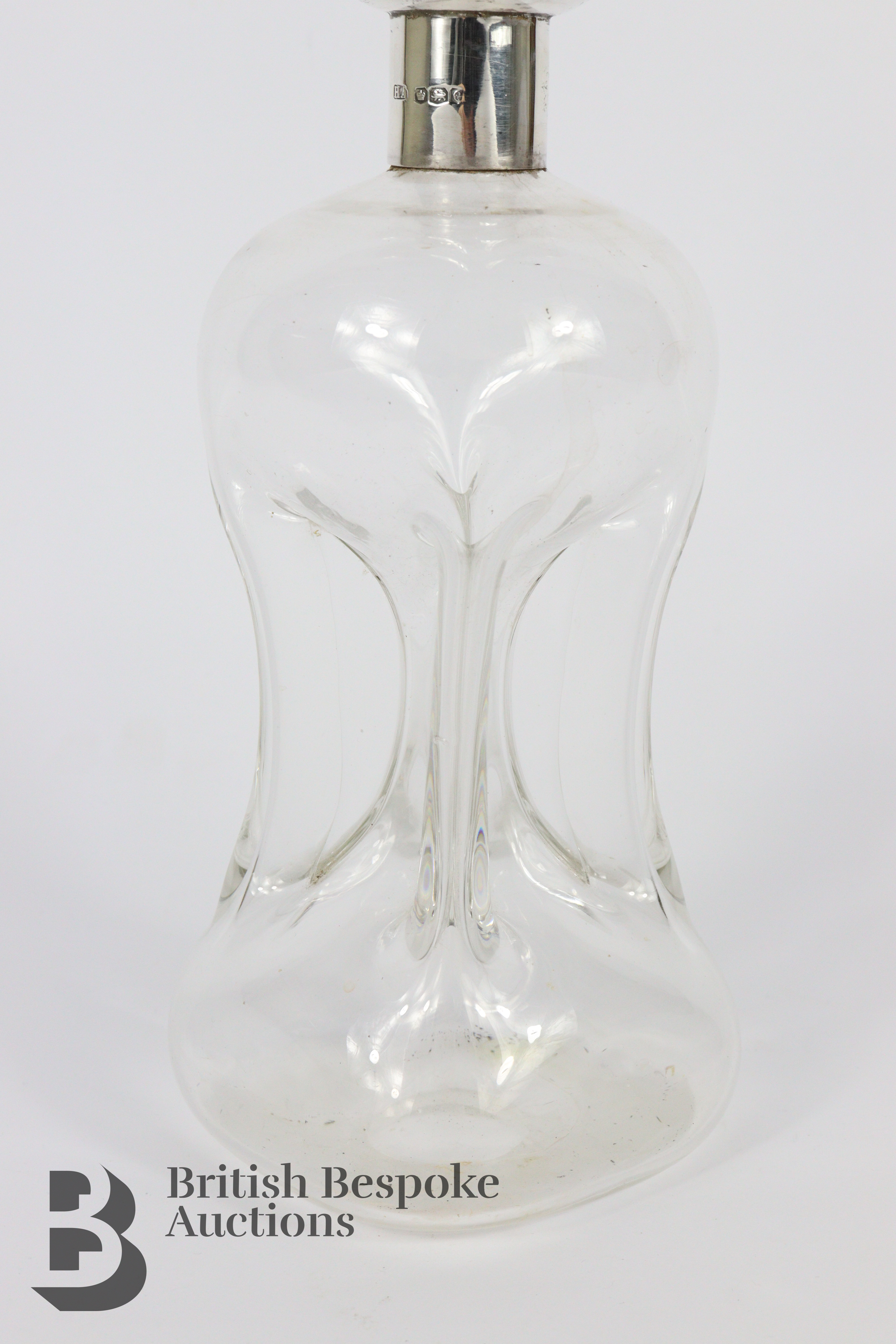 Edward VII Silver Medium Glug-Glug Decanter - Image 3 of 3