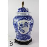 Christopher Wray Chinese Blue and White Lamp Base