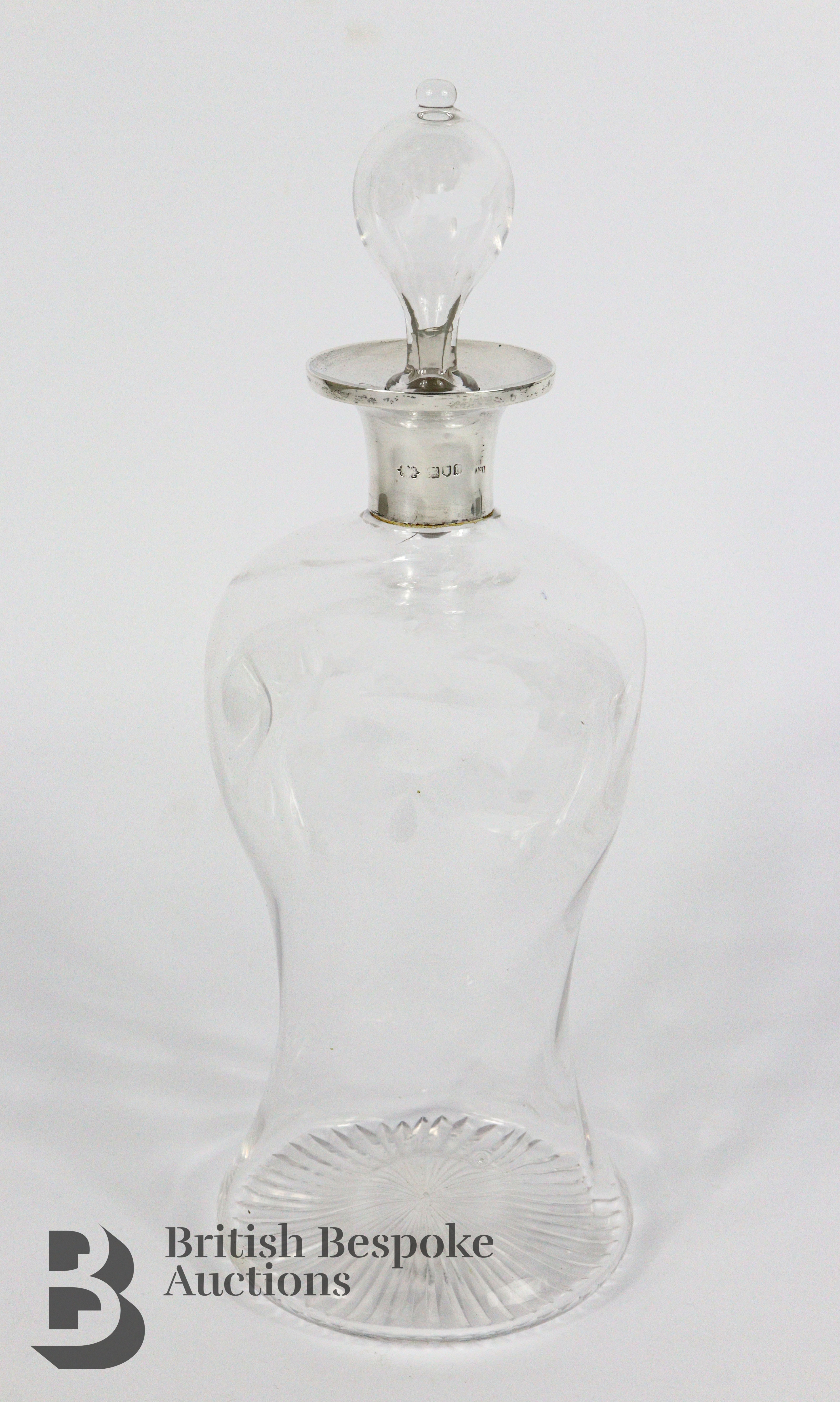 Silver Collared Glug-Glug Decanter