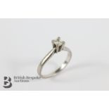 18ct Solitaire and Diamond Ring