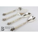 Set of Mother of Pearl Salad Servers