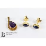 Pair of Sapphire Earrings