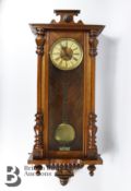 Walnut Cased Viennese Wall Clock