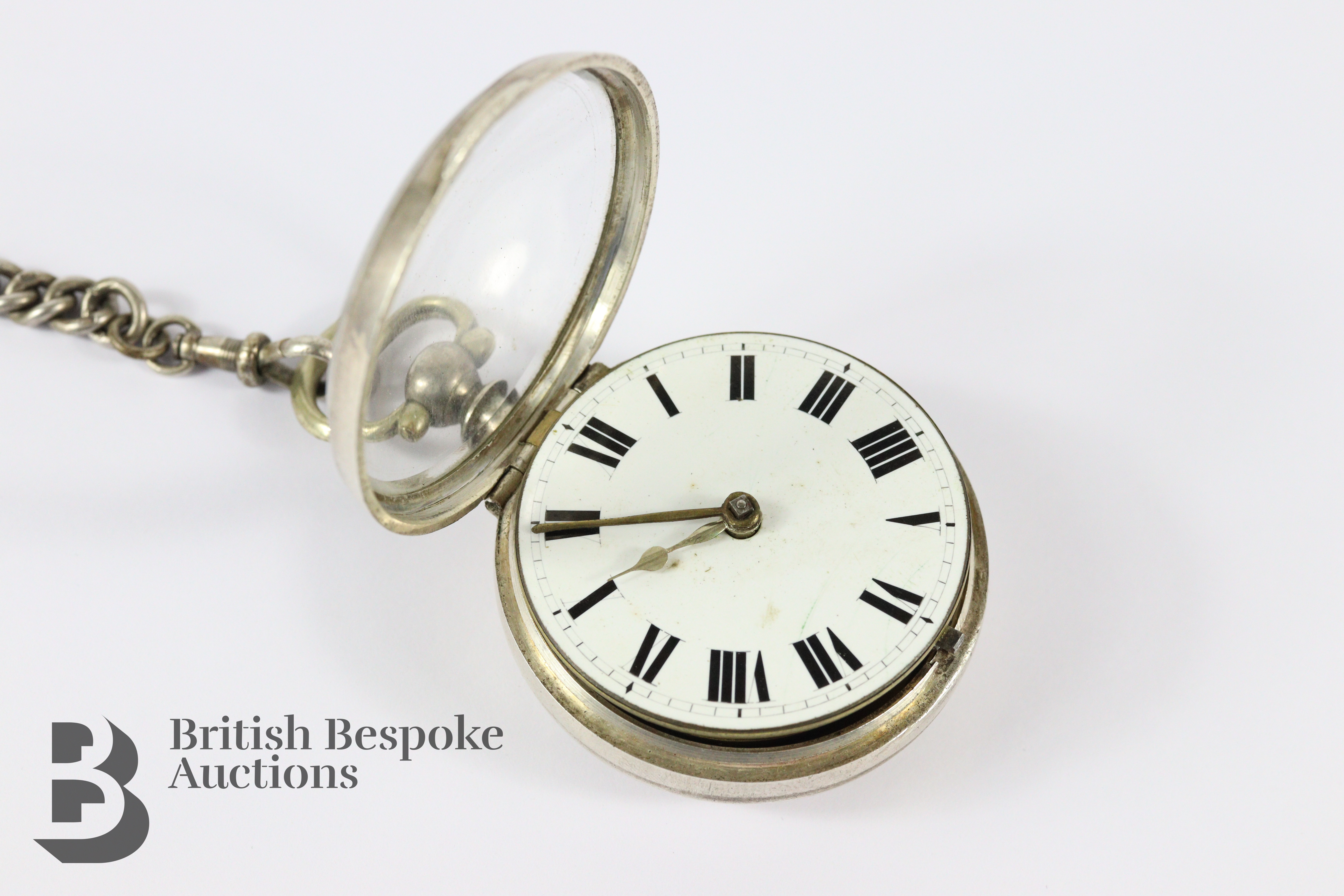 Silver Pair-Cased Pocket Watch - Image 3 of 6