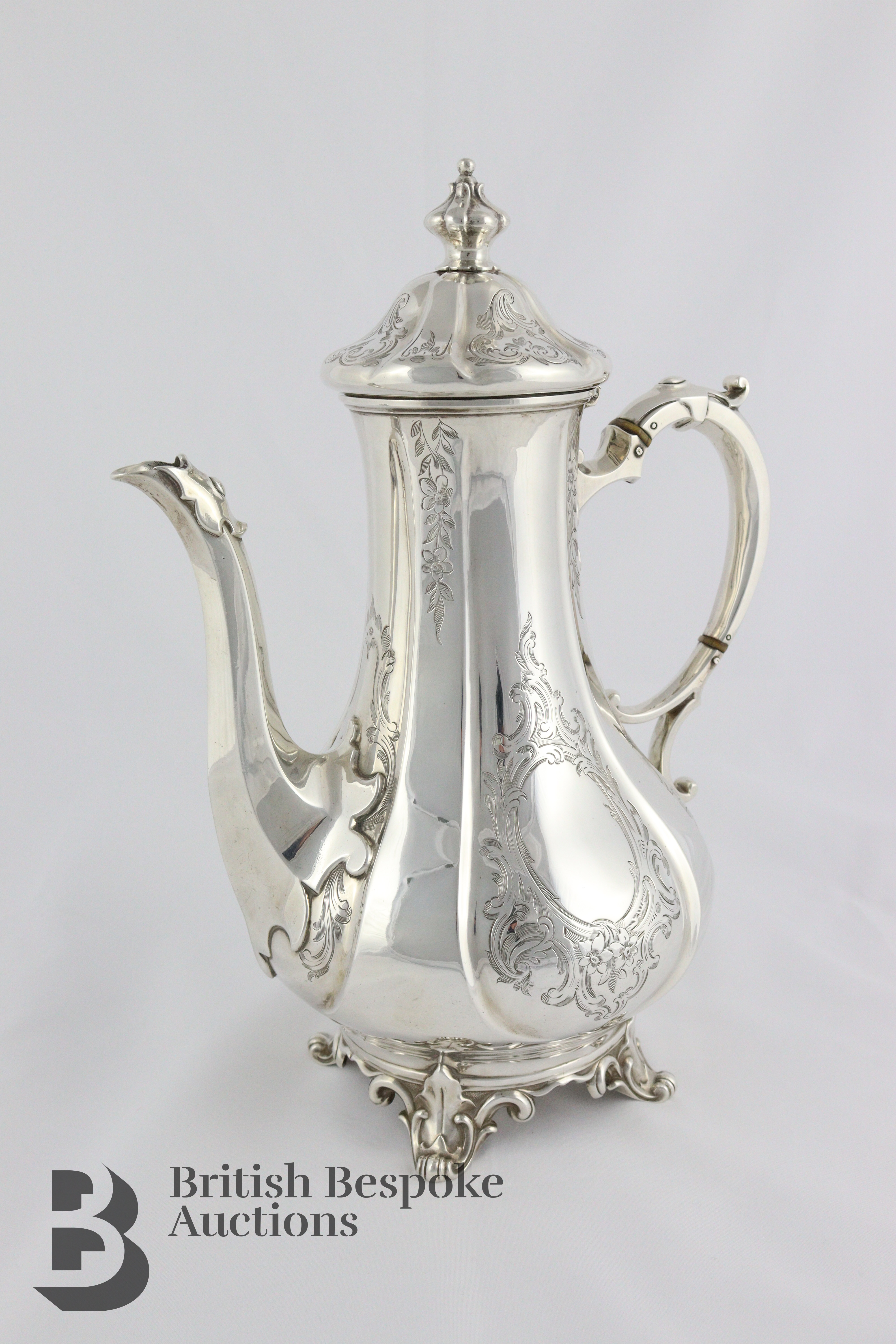 Victorian Silver Coffee Pot - Image 2 of 8