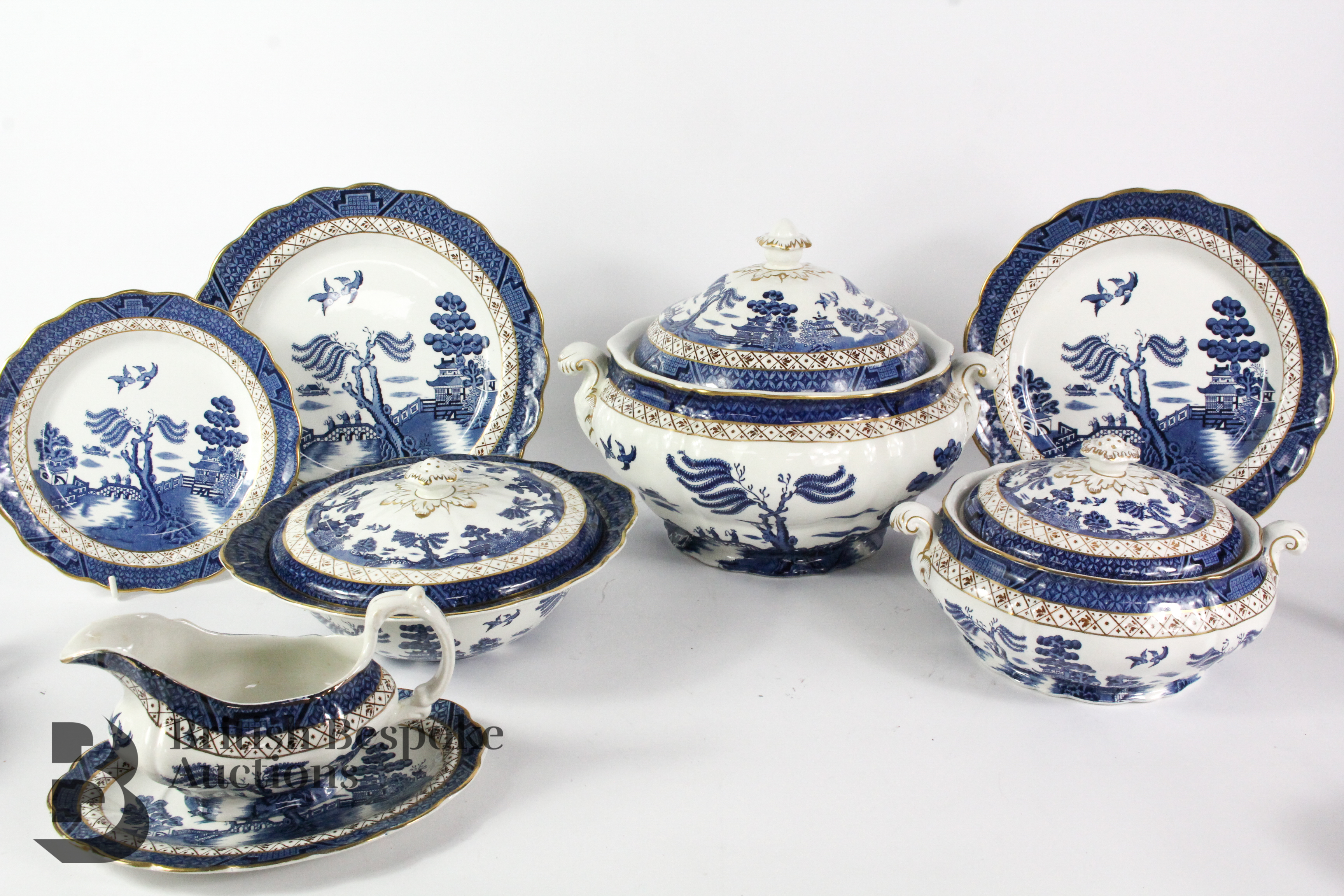 Large Quantity of Real Old Willow Pattern - Image 3 of 8