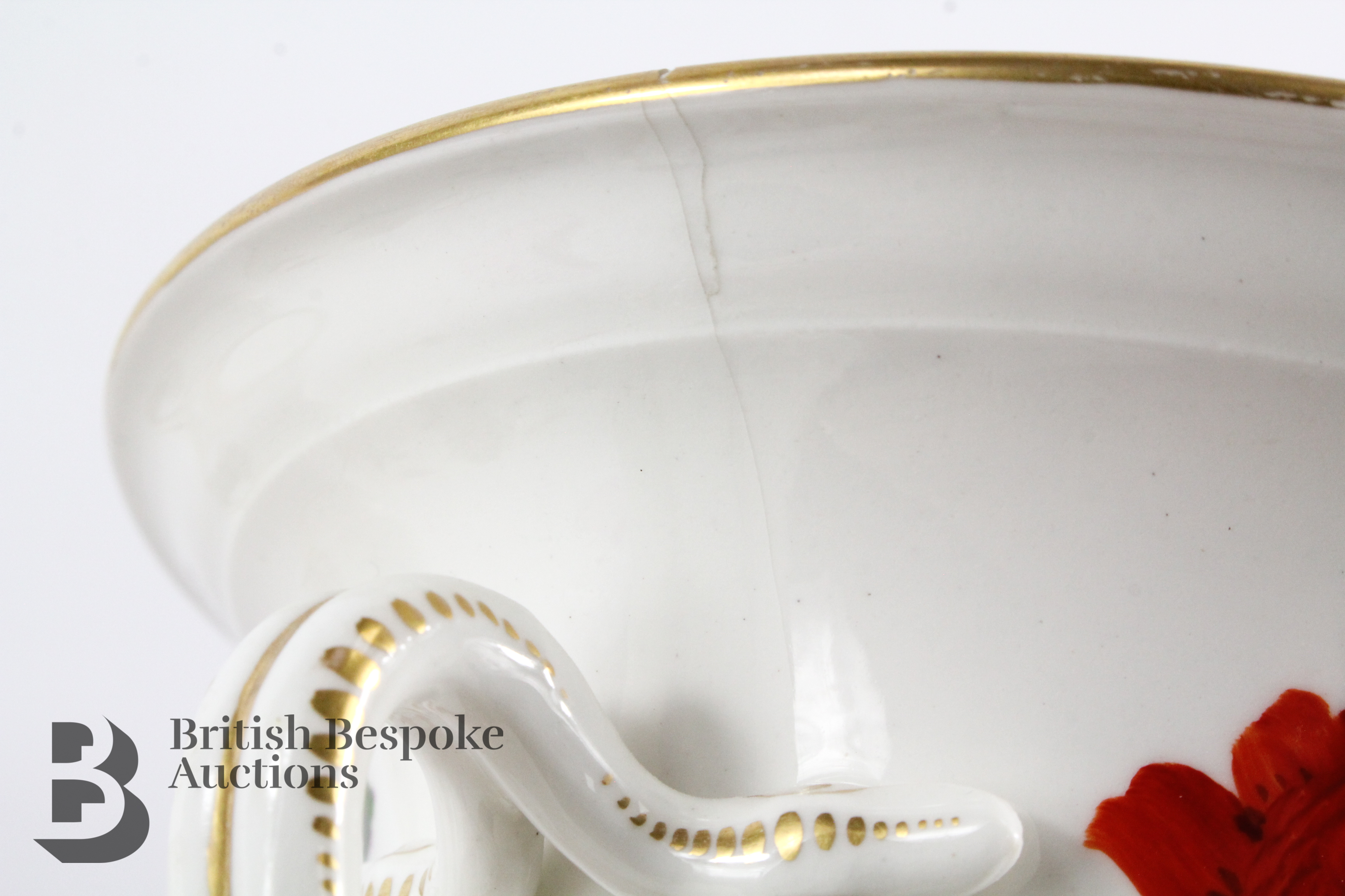 Pair of Continental Porcelain Ecuelle - Image 9 of 10