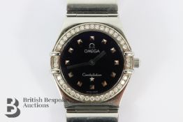 Ladies Omega 'Constellation' Diamond Wrist Watch