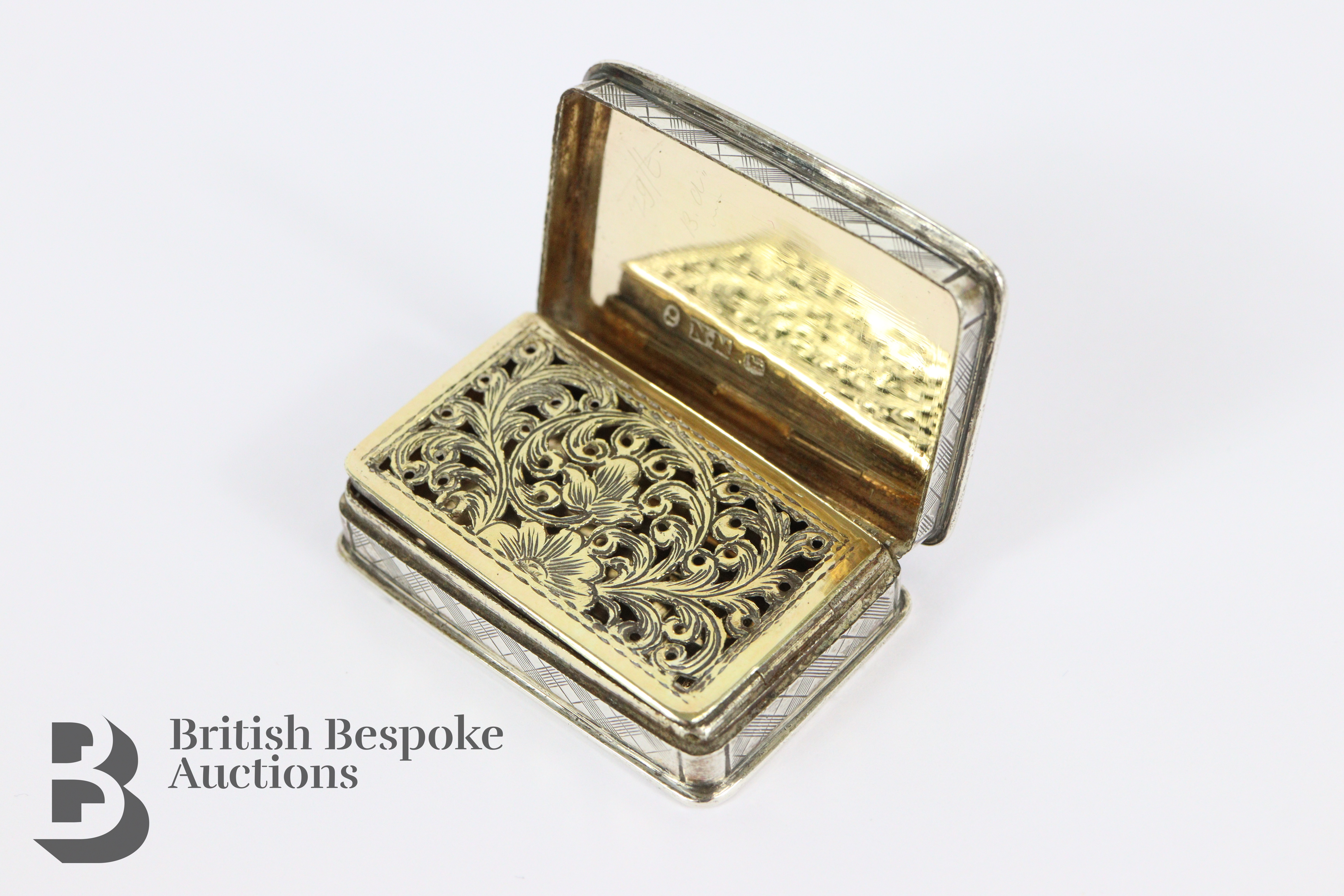 Victorian Silver Vinaigrette - Image 2 of 8