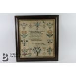 George IV Needlework Sampler