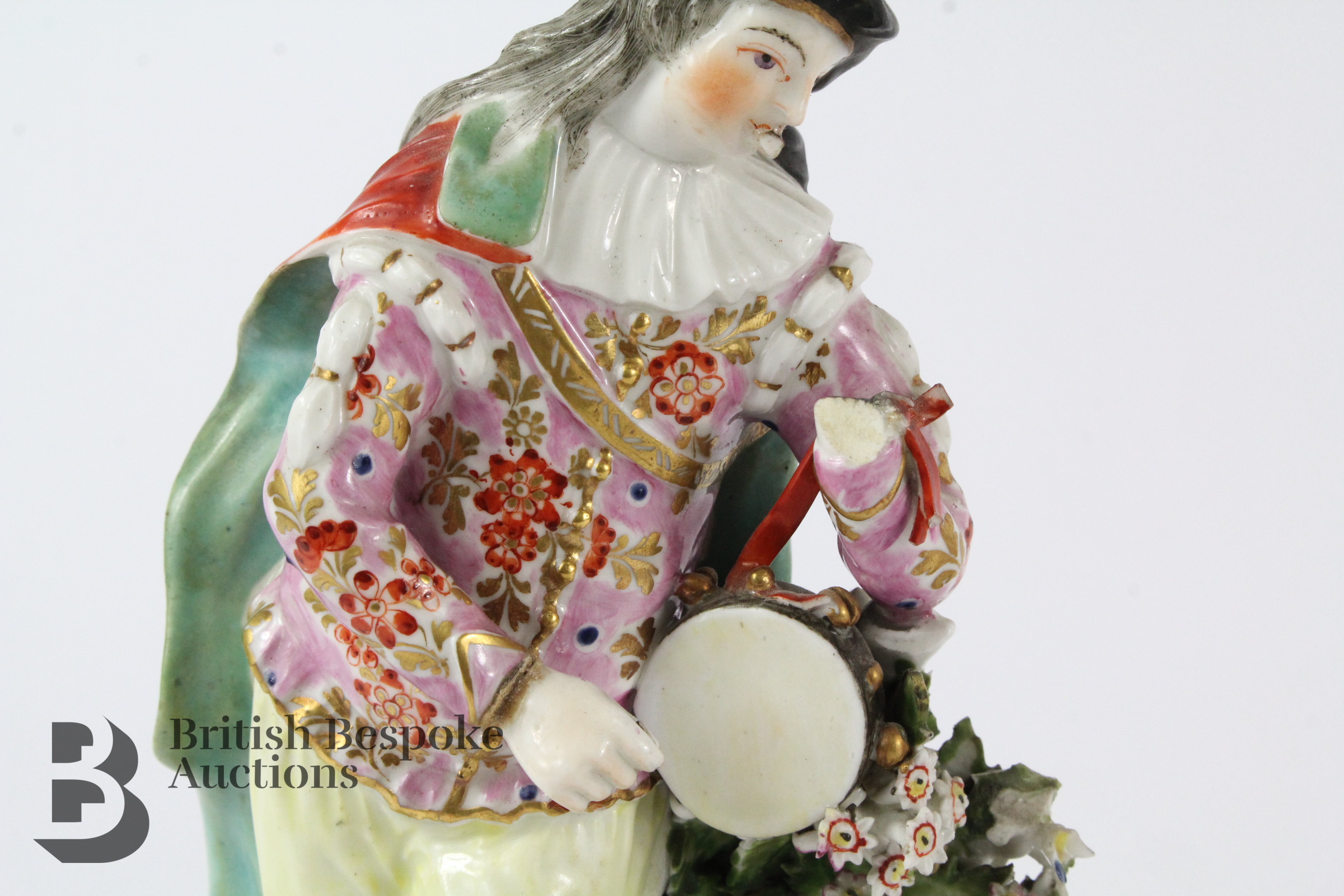 Pair of English Porcelain Bocage Figurines - Image 5 of 10