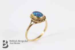 9ct Gold and Fire Opal Ring