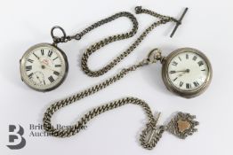Silver Pair-Cased Pocket Watch