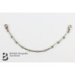 9ct White Gold Bracelet