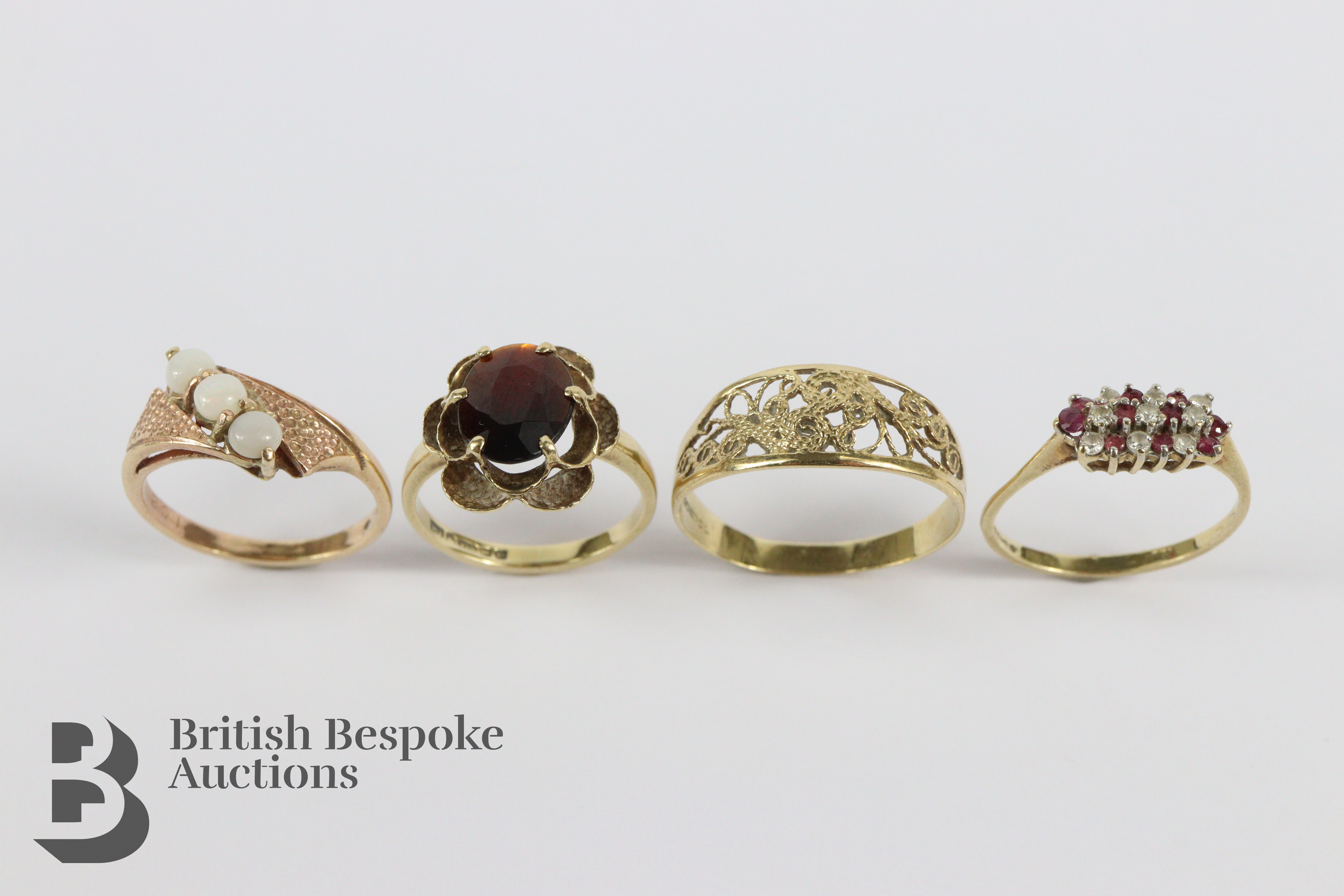 Four 9ct Gold Rings - Image 2 of 4