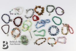 Semi-Precious Stone Bracelets and Necklaces