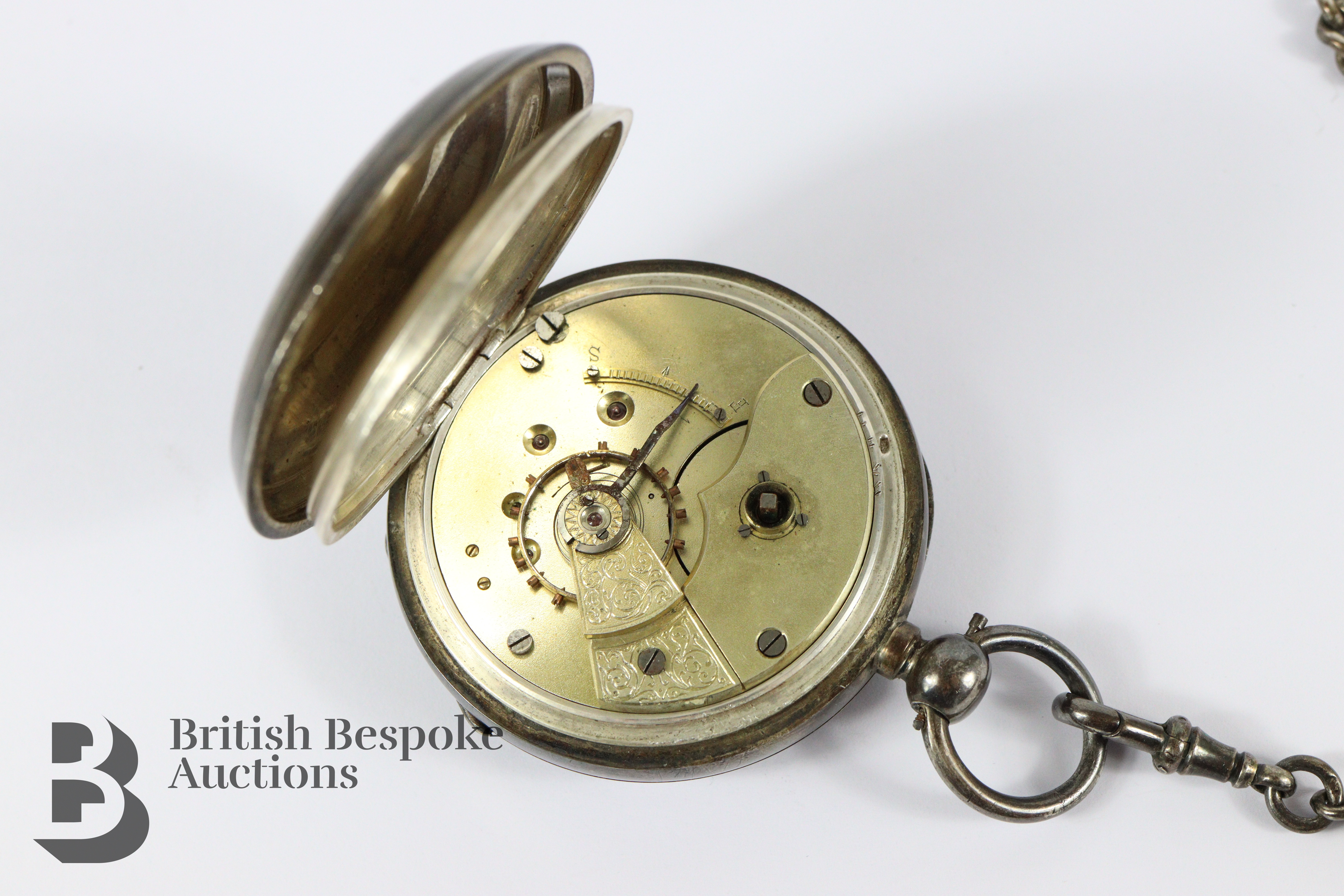 Silver Pair-Cased Pocket Watch - Image 5 of 6