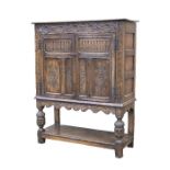 18th Century Oak Court Cupboard