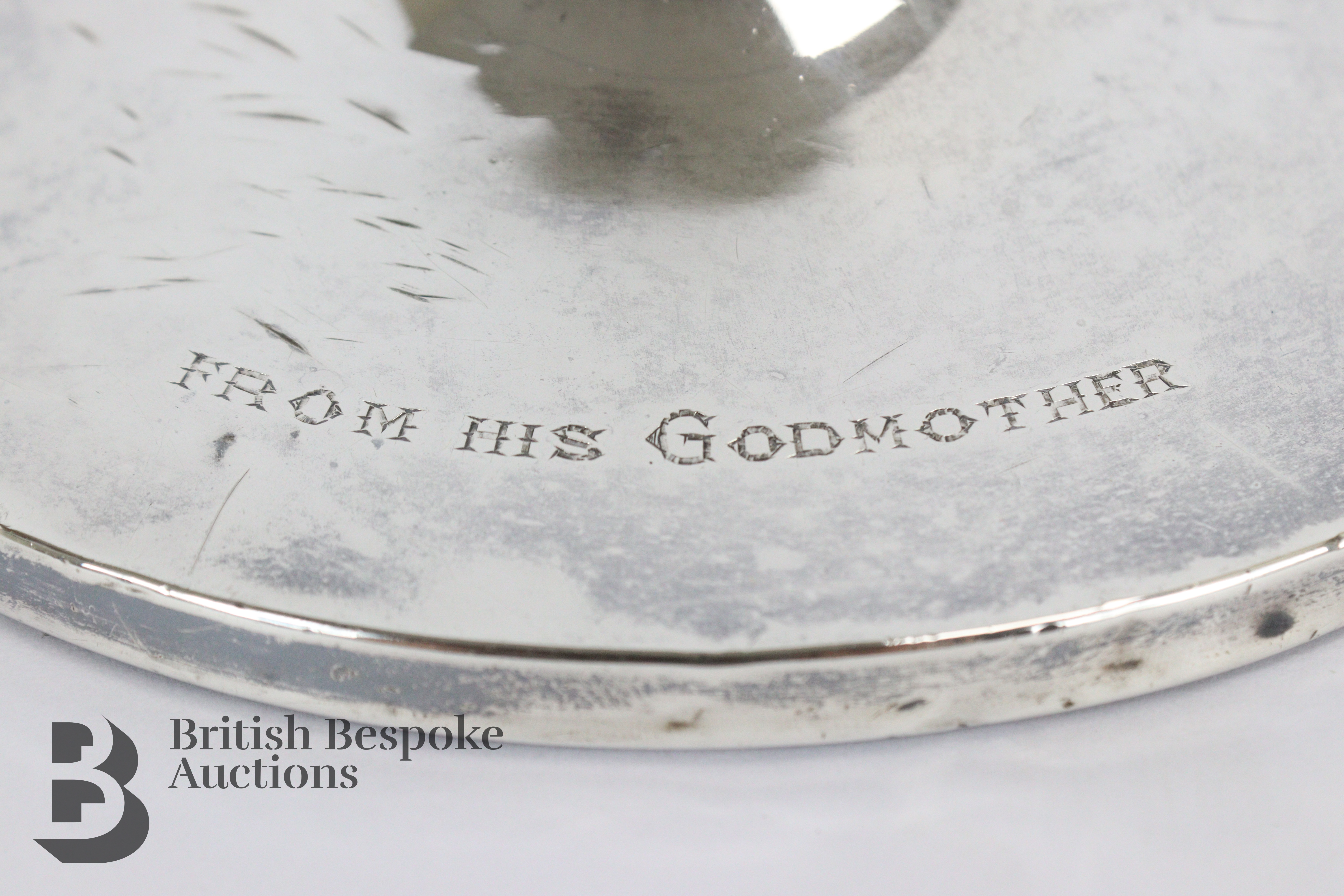 George V Silver Travelling Inkwell - Image 4 of 5