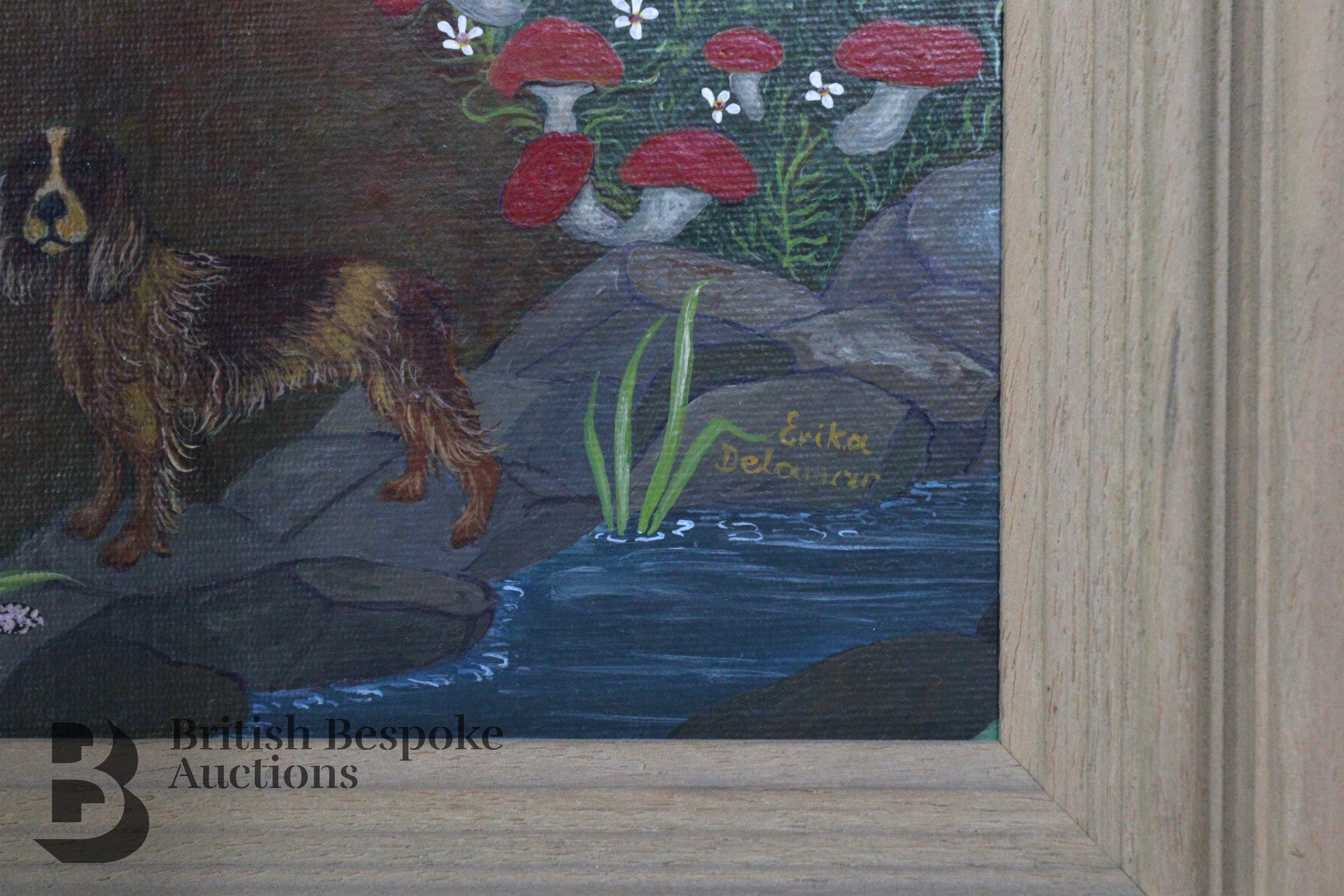 E. Delamar Oil on Board - Image 3 of 6