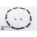 Lapis Lazuli and Pearl Necklace