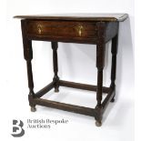 18th Century Oak Side Table