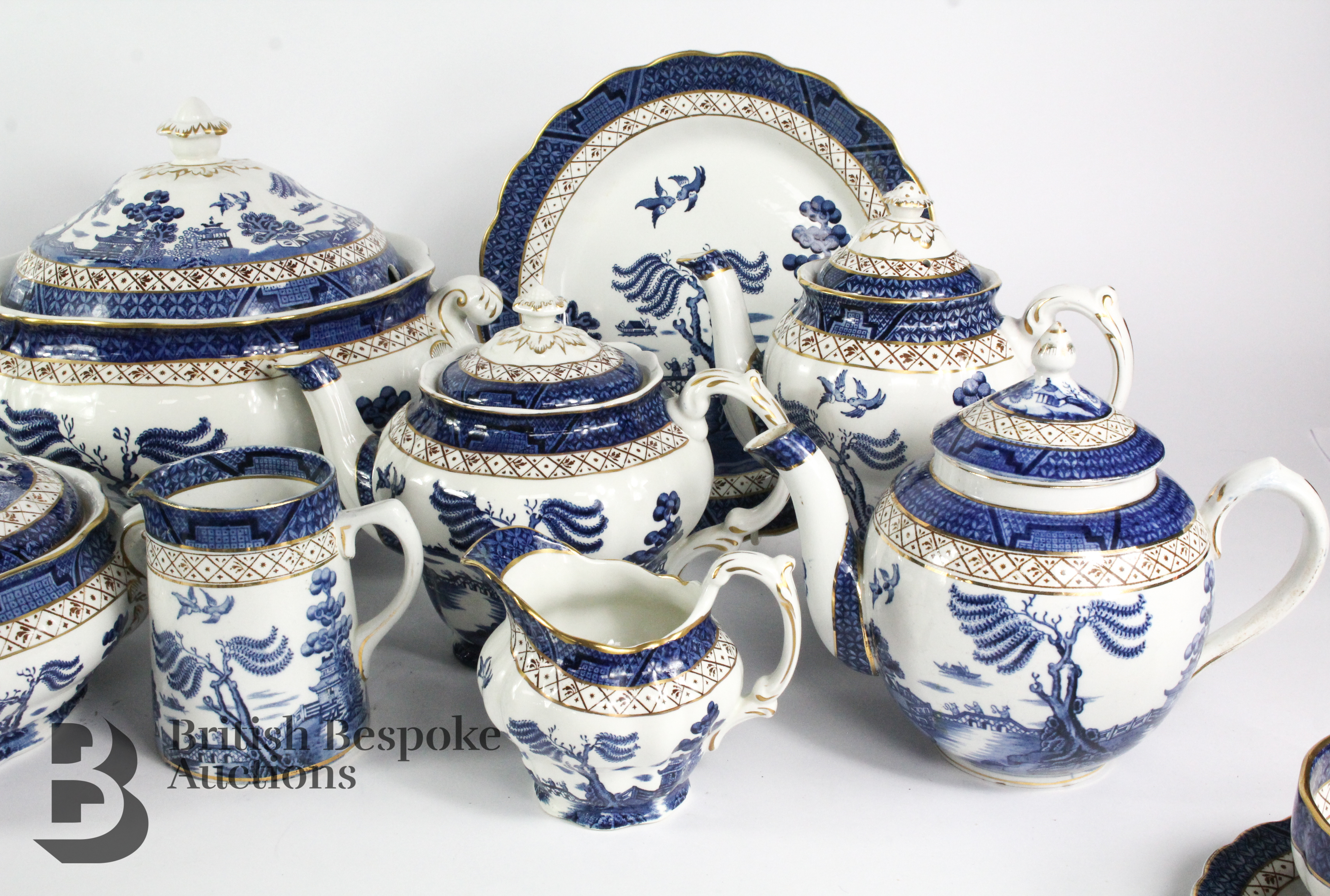 Large Quantity of Real Old Willow Pattern - Image 4 of 8