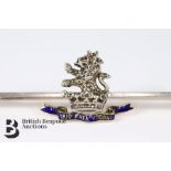 Gold Regimental Pin - Royal Northumberland Fusiliers