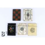 Five Victorian Card Cases