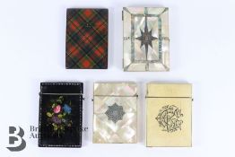 Five Victorian Card Cases
