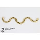 14/15ct Yellow Gold Curb Link Bracelet