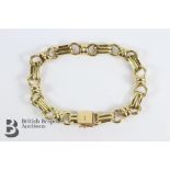1814/15ct (tested) Gold Ring and Link Bracelet