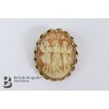 9ct Yellow Gold Shell Cameo