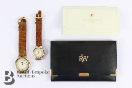 Raymond Weil 'His and Hers' 18k Gold Plated Wrist Watches.