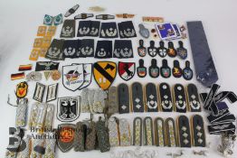 Quantity of Military Cloth Badges, Shoulder Epaulettes