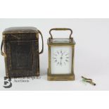 Large Brass Carriage Clock