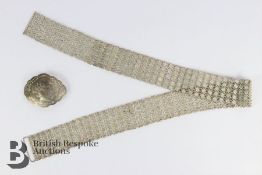 Silver Gurkha Belt and Clasp