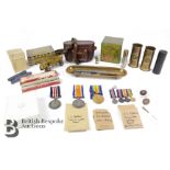 WWI Medals - S.D Ballard and Ephemera