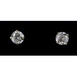 Pair of 18ct Yellow Gold Diamond Stud Earrings