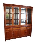 Substantial Chinese Rosewood Display Cabinet